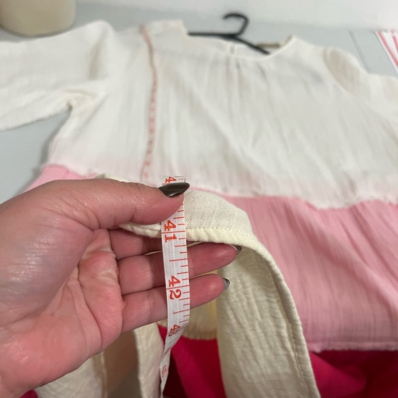 Women’s SMITH & SOUL BNWT Multicolor Pink And White Long Sleeve Dress Tiered XXL - Picture 10 of 12